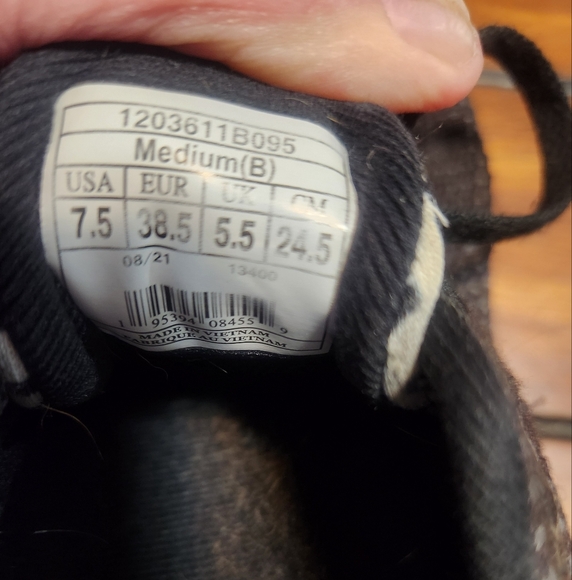 Revel 5 Black Athletic Shoes With Leopard Print - Picture 9 of 9